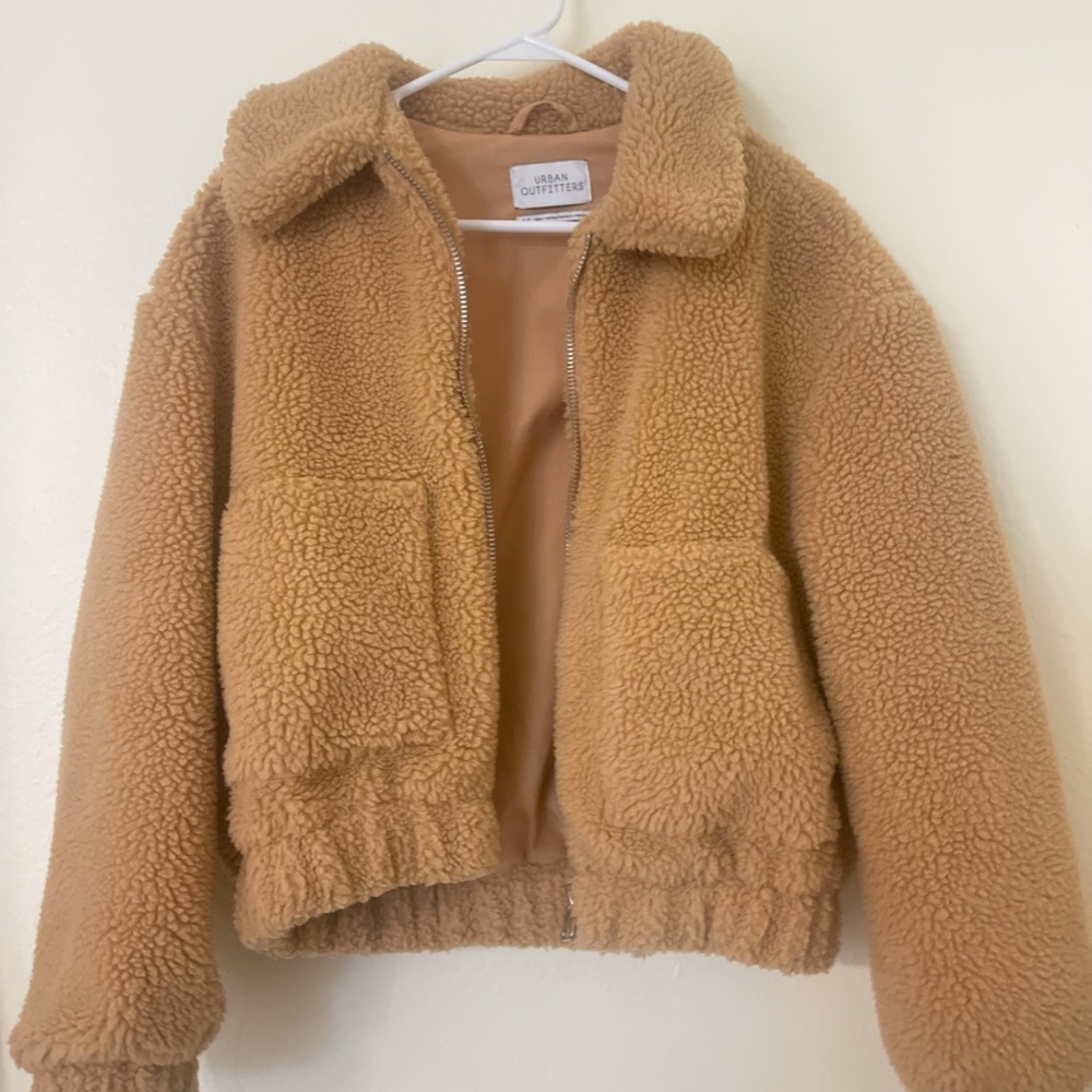 Urban Outfitter Cropped Teddy Jacket